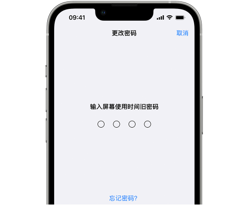 石嘴山iPhone屏幕维修分享iPhone屏幕使用时间密码忘记了怎么办 