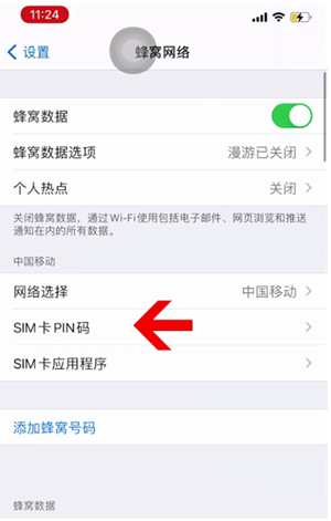 石嘴山苹果14维修网分享如何给iPhone14的SIM卡设置密码 