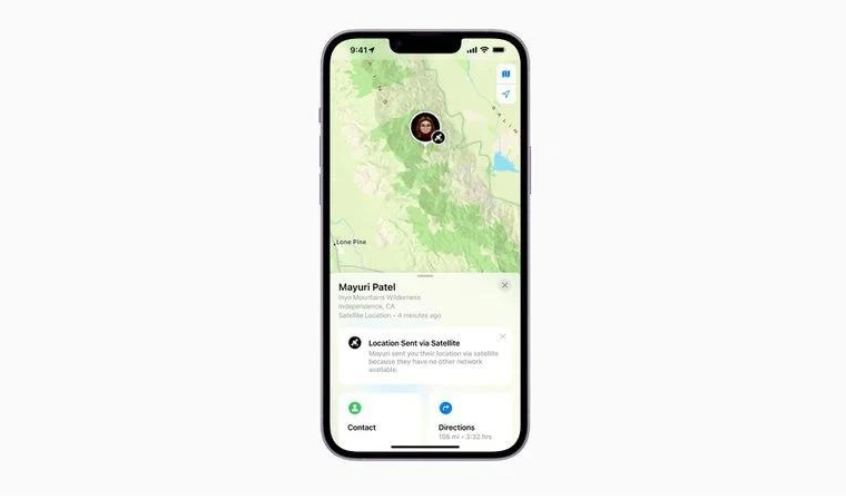 石嘴山苹果14维修分享iPhone14系列中 FindMy功能通过卫星分享位置方法教程 